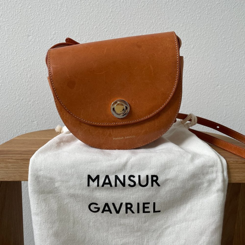 Mansur Gavriel Mini Saddle Leather Cross-body Bag